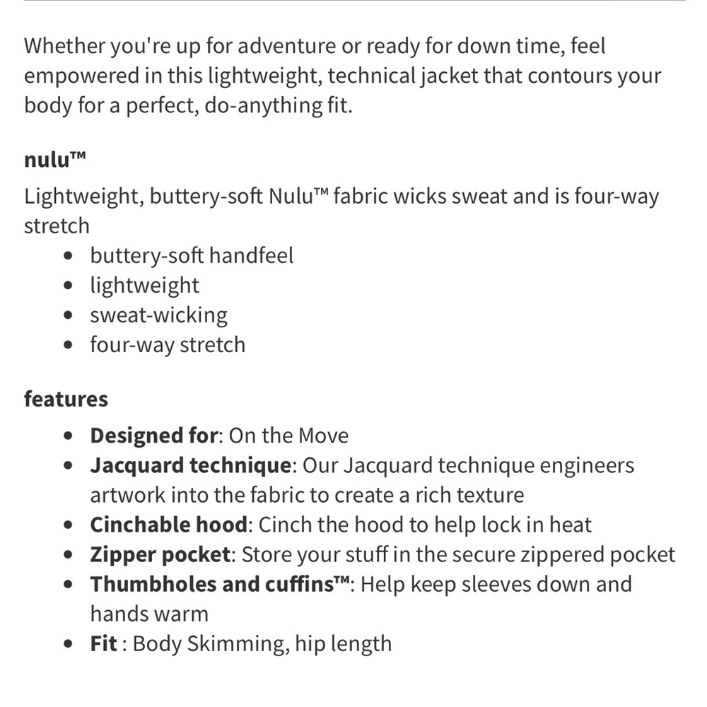 Nwot Lululemon Define Hooded Jacket - image 8